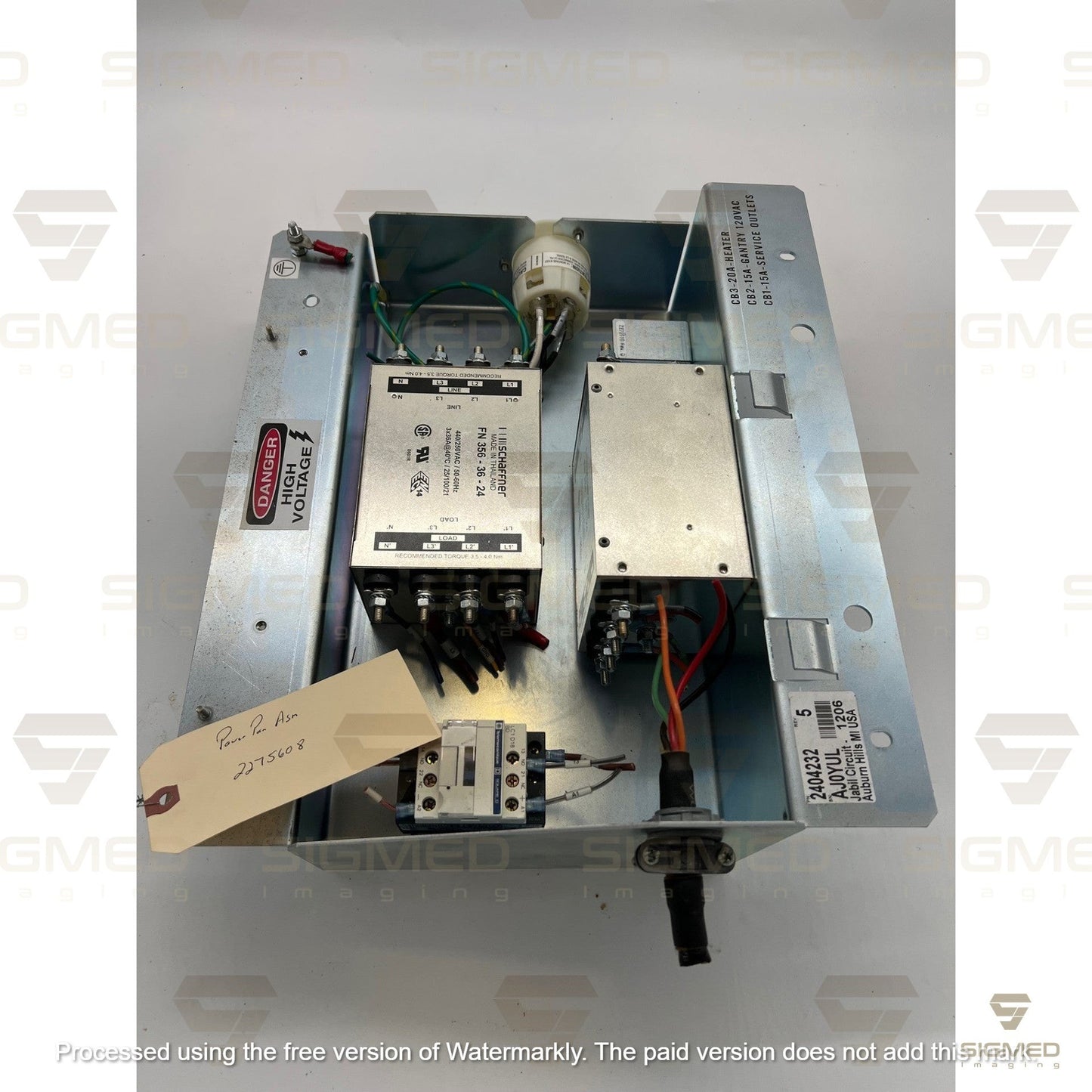 2275608 Power Pan Assembly PET/CT Parts P/N 2275608 2275608-3-Sigmed Imaging-Sigmed Imaging