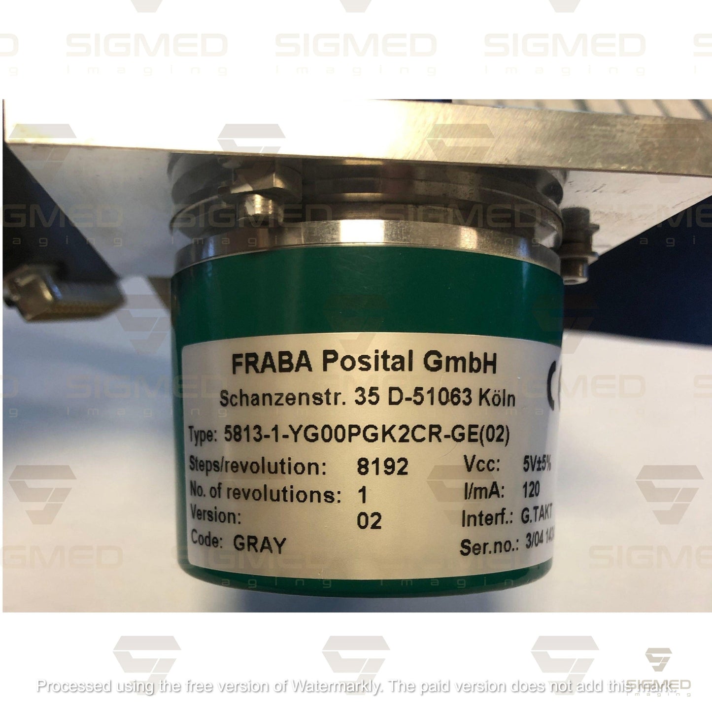 2337217 Elevation Encoder Assembly for GE CT Type b-GE-Sigmed Imaging