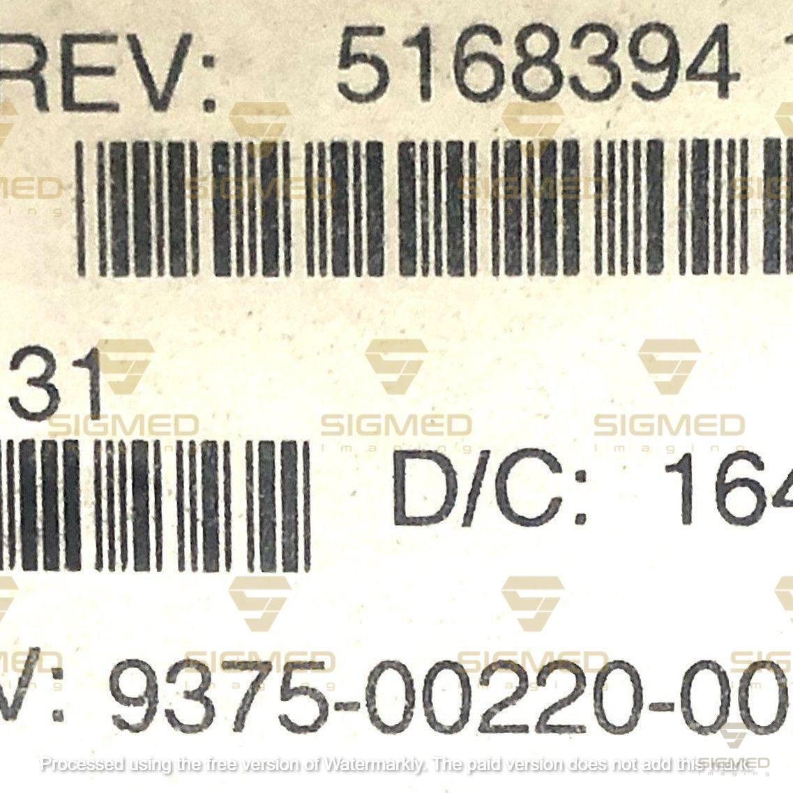 5168394 Left Control Panel PET Low Force-GE-Sigmed Imaging