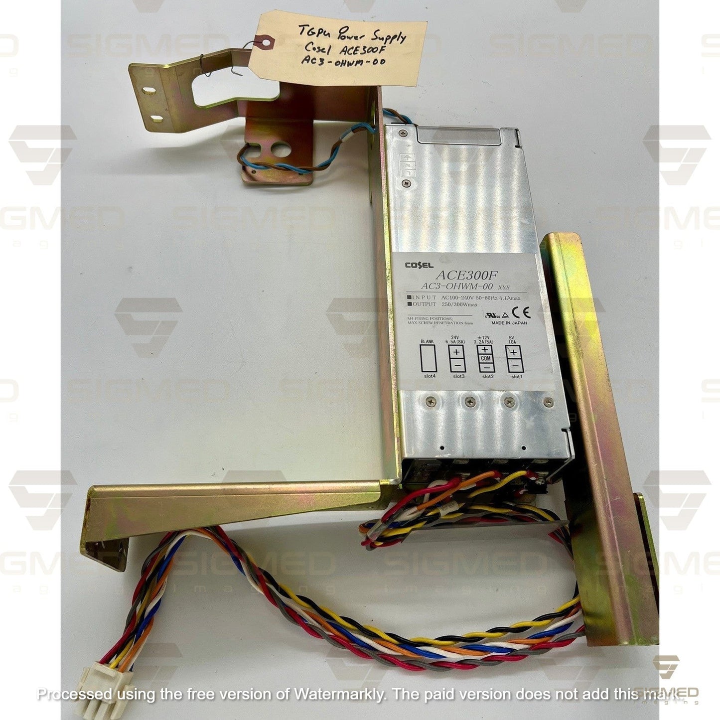 ACE300F AC3-OHWM-00 TGPU Power Supply by Cosel GE # 2349205-Sigmed Imaging-Sigmed Imaging