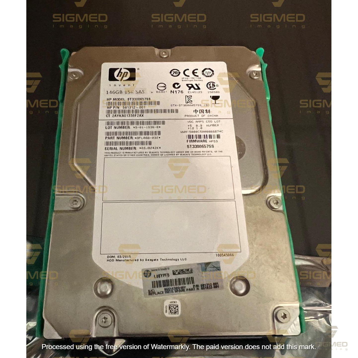 HP 146QB Drive SAS-Sigmed Imaging-Sigmed Imaging