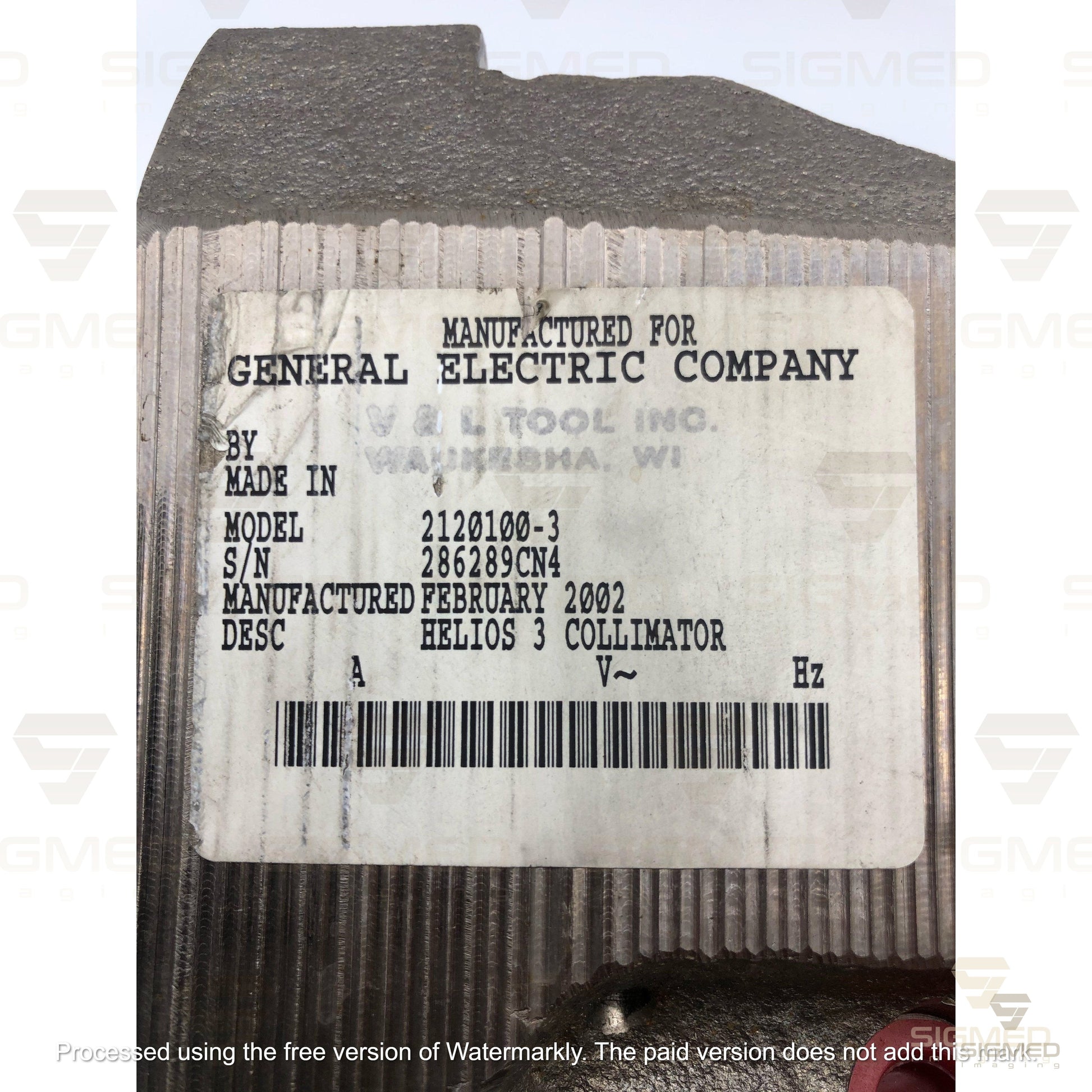 2120100-3 Helios 3 Collimator with CCB Board for GE CT Scanner-GE-Sigmed Imaging