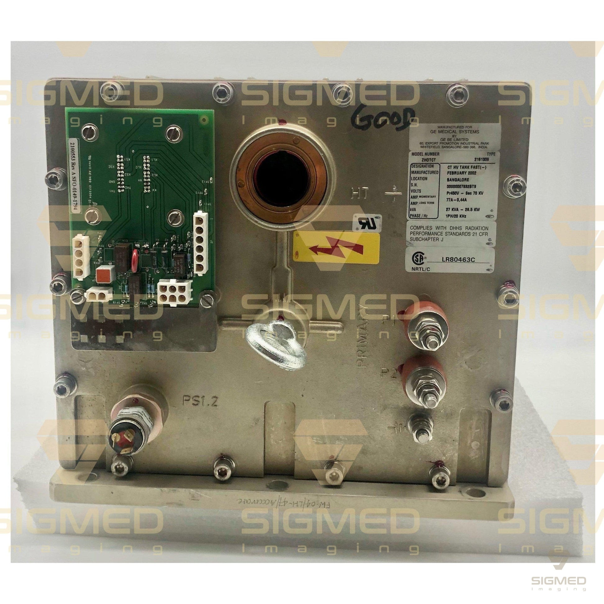 2161306 Cathode High Voltage Tank for GE CT-GE-Sigmed Imaging