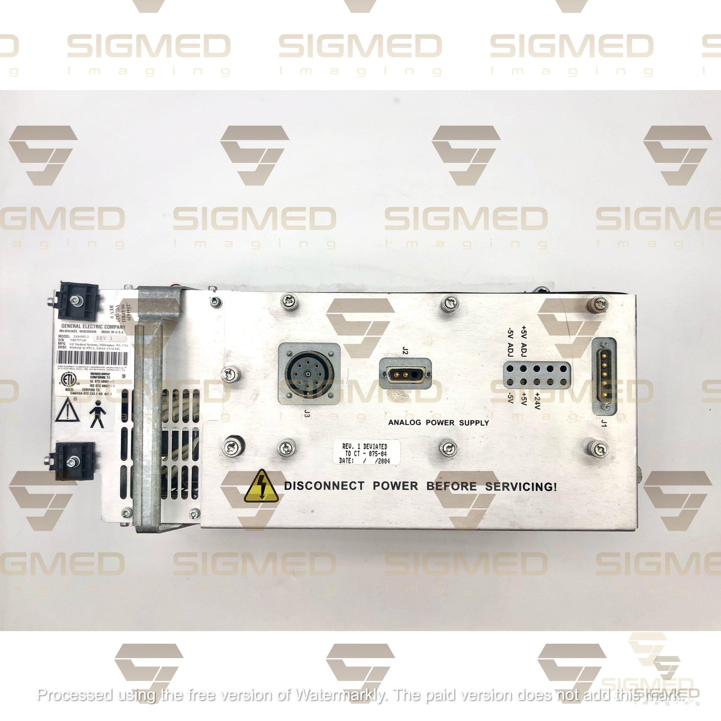 2330352-2 GEMS GDAS Analog Power Supply for GE CT-GE-Sigmed Imaging