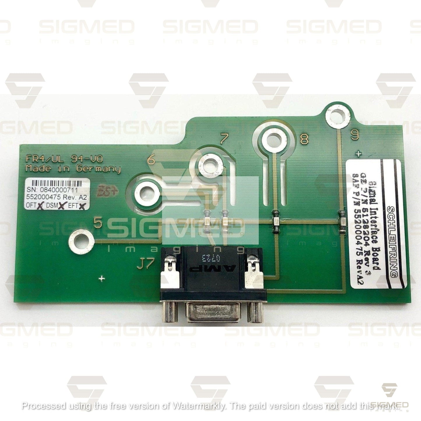 5128204 - VCT Signal Interface-GE-Sigmed Imaging