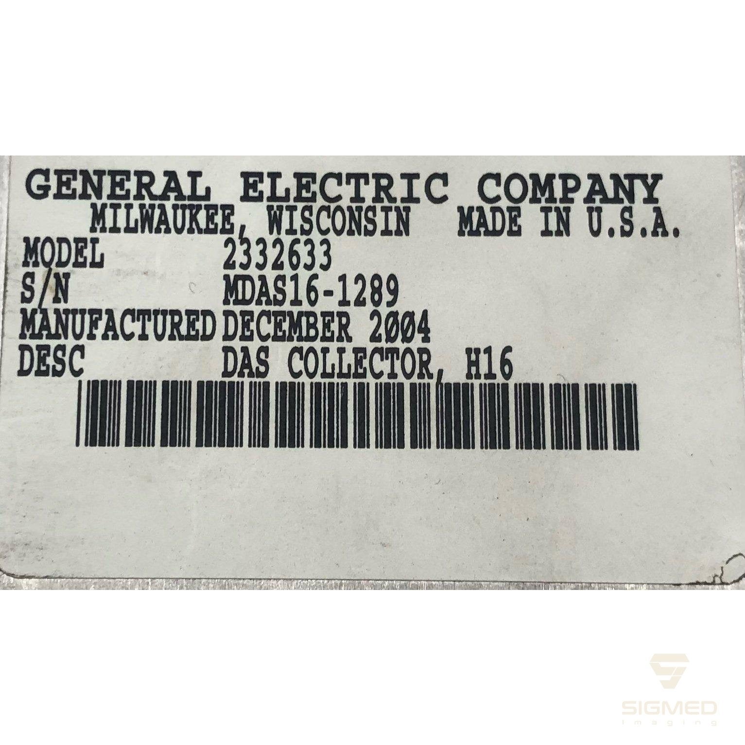 2332630 Backplane Chassis RT ASM-GE-Sigmed Imaging